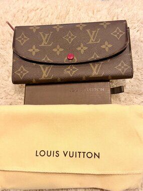 Louis Vuitton Monogram Canvas Monogram Canvas Emilie Wallet M60697 Fuchia
